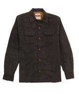 Nudie Jeans - Sten Wool Solid Shirt - Brown Melange