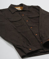 Nudie Jeans - Sten Wool Solid Shirt - Brown Melange