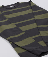 POP - Striped Logo L/S T-Shirt - Olivine