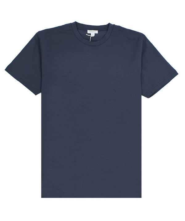 Sunspel: Classic S/S Crew Neck T-Shirt "Navy"