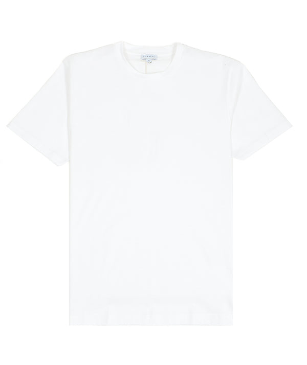 Sunspel: Classic S/S Crew Neck T-Shirt "White"