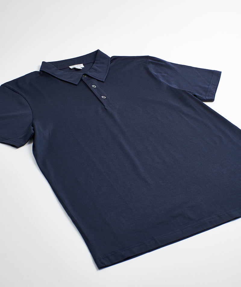 Sunspel: S/S Polo Shirt "Navy"