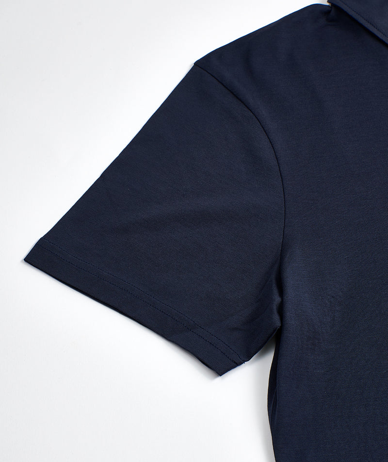 Sunspel: S/S Polo Shirt "Navy"
