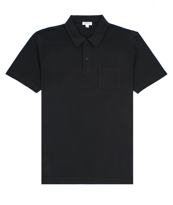 Sunspel: S/S Riviera Polo "Black"