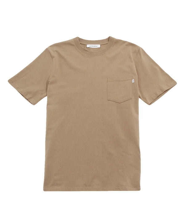 Wood Wood - Bobby Pocket T-Shirt - Dark Brown