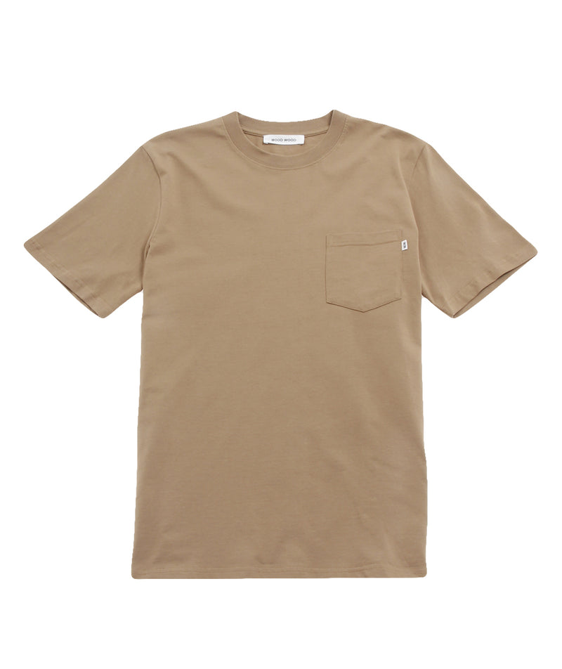 Wood Wood - Bobby Pocket T-Shirt - Dark Brown