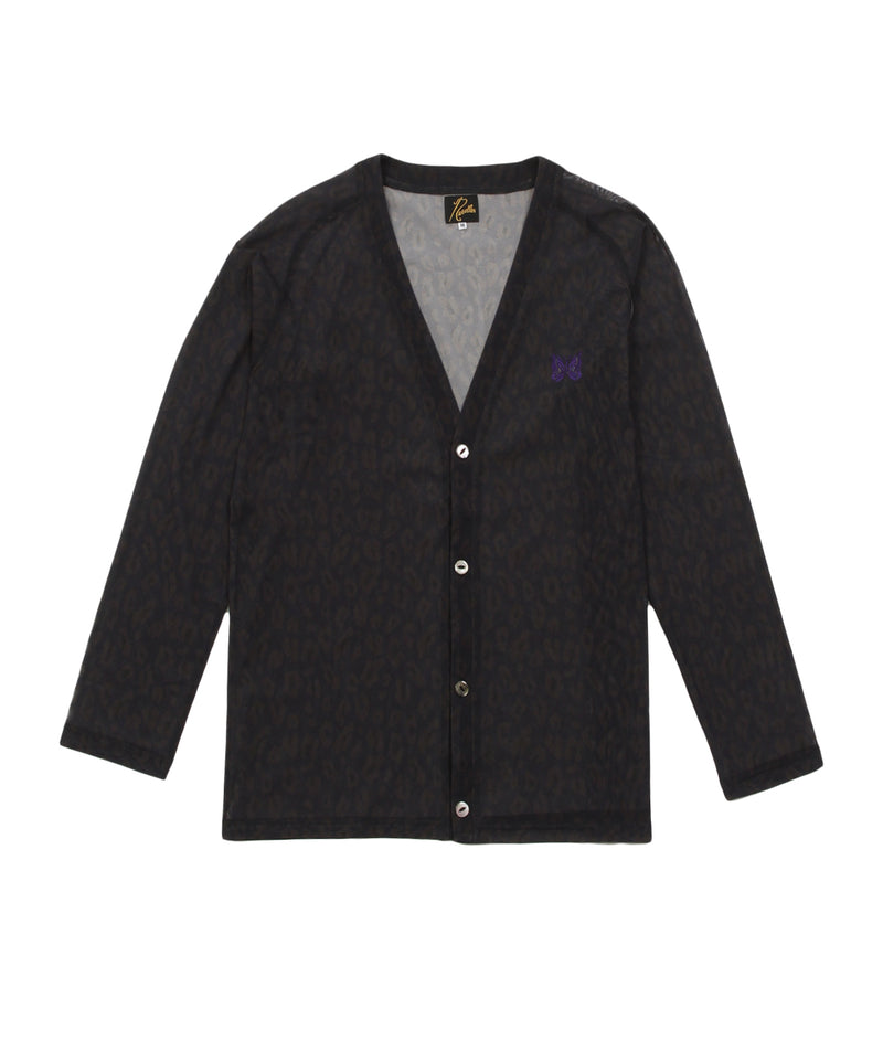 Needles - V-Neck Cardigan - Poly Mesh Printed