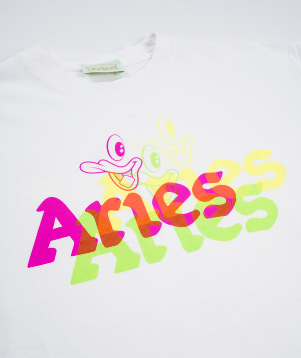 Aries - Trippy Aye Duck SS Tee - White