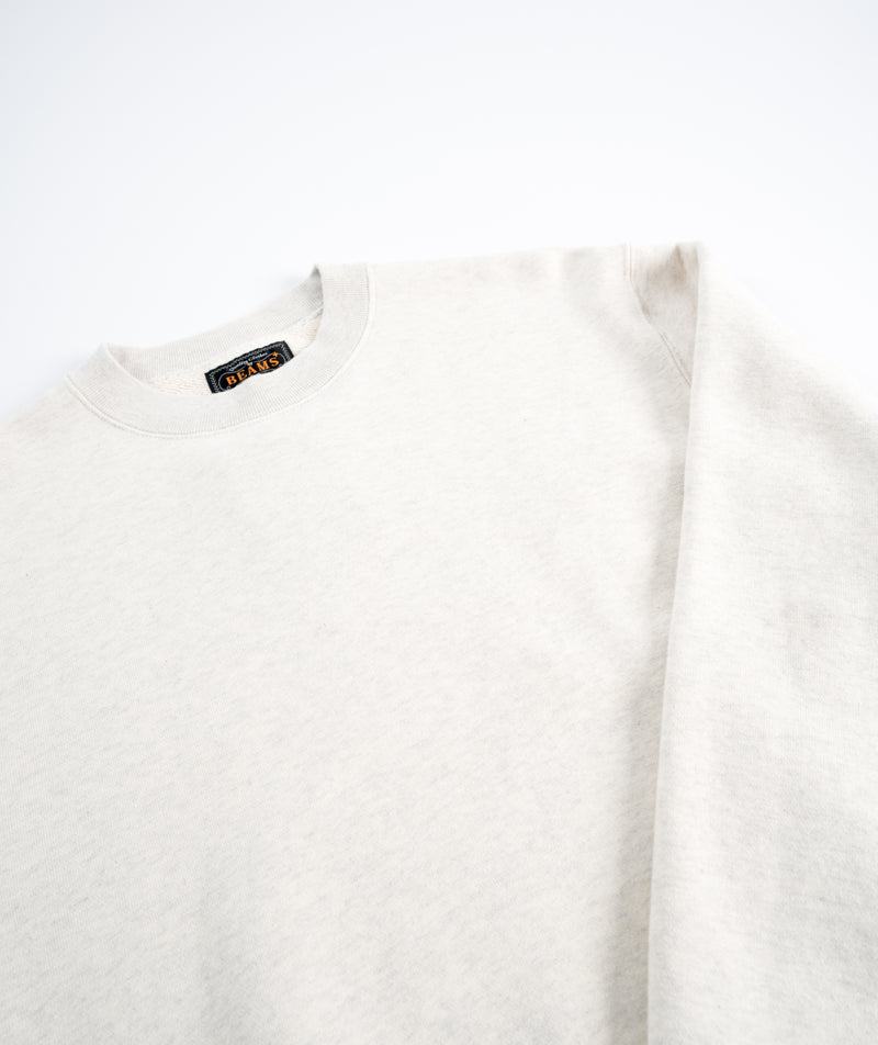 Beams Plus Sweat Crew Japan Made - Oatmeal