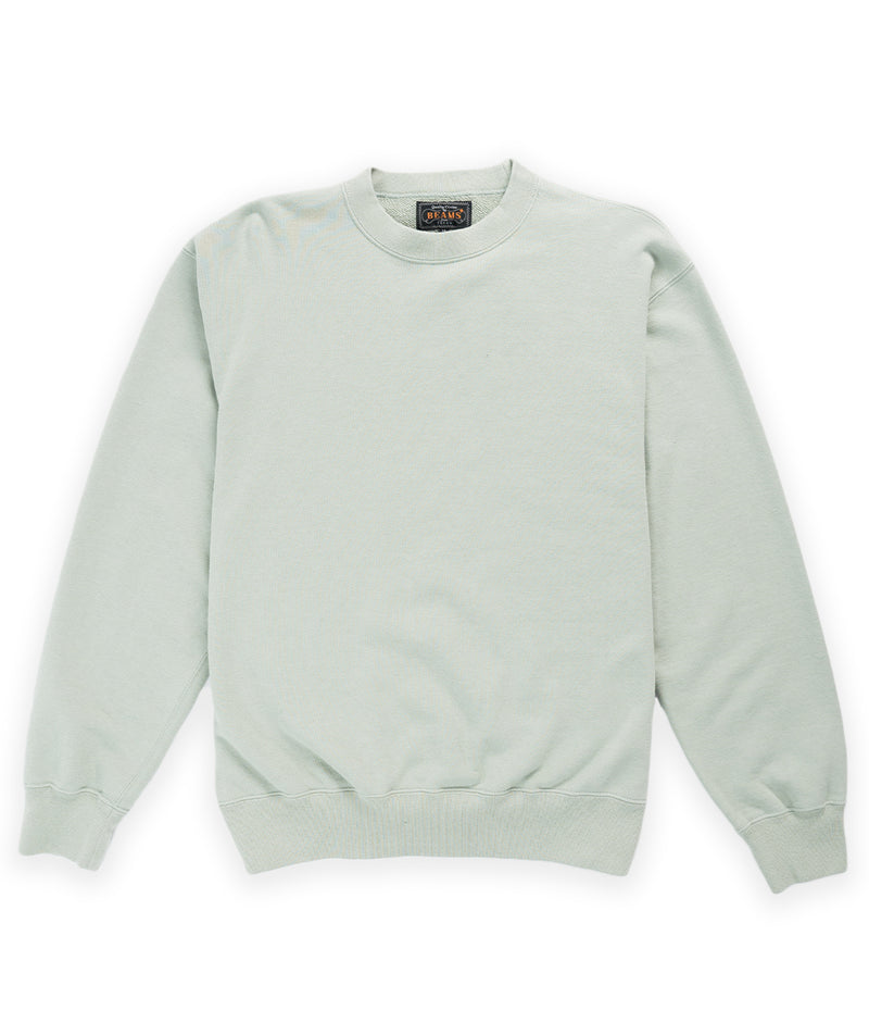 Beams Plus Sweat Crew Japan Made - Mint Green