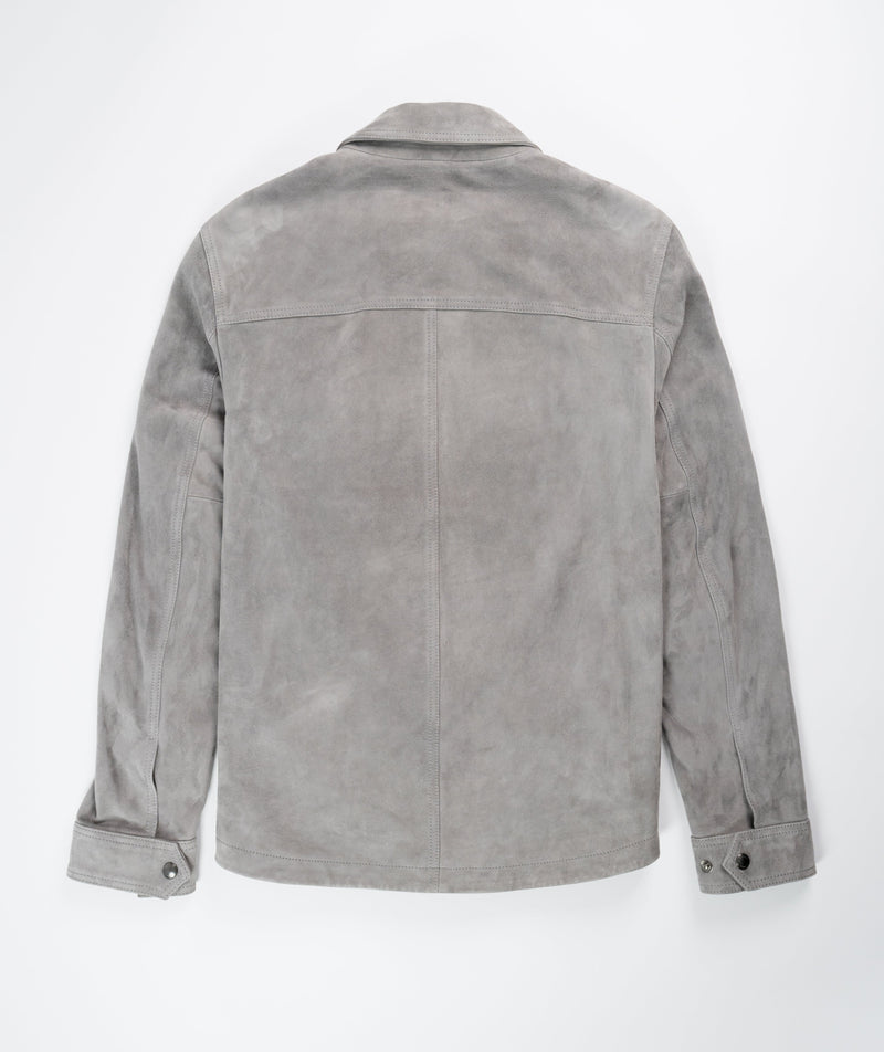 Belstaff Tour Suede Overshirt Granite - Grey