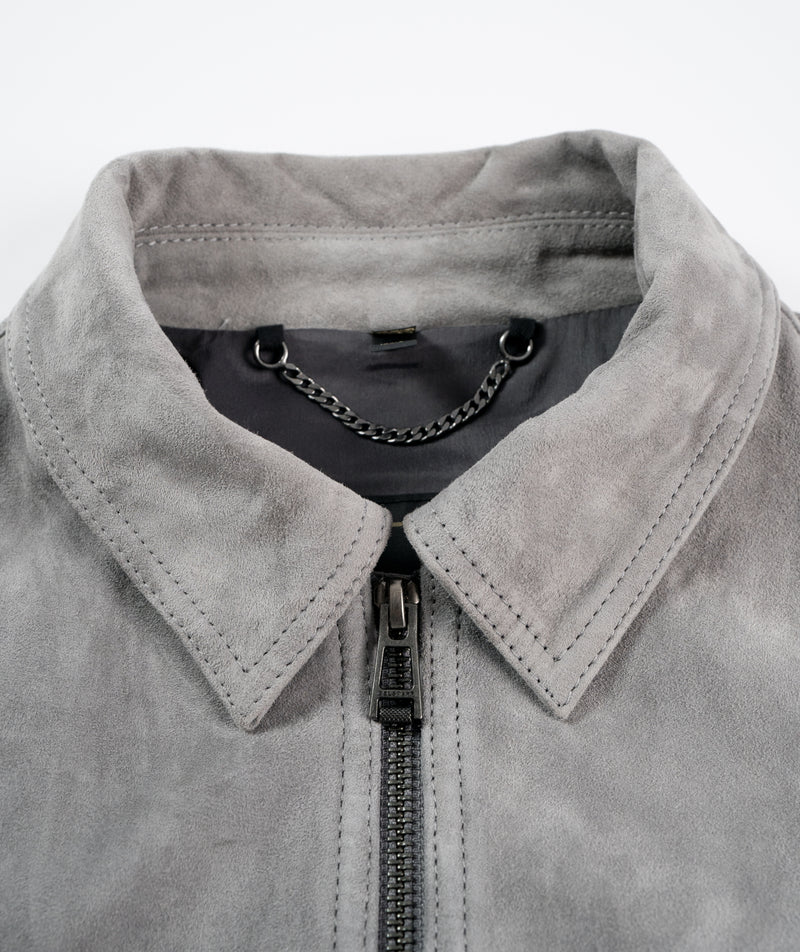 Belstaff Tour Suede Overshirt Granite - Grey