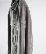 Belstaff Tour Suede Overshirt Granite - Grey