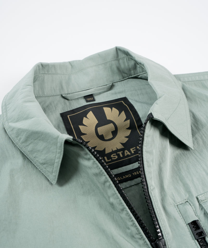 Belstaff Rail Overshirt - Steel Green