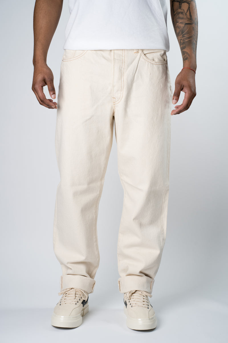 Edwin Loose Tapered Jeans - Natural