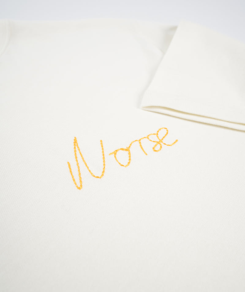 Norse Projects Johannes Chain Stitch Logo T-Shirt - Ecru