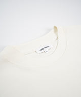 Norse Projects Johannes Chain Stitch Logo T-Shirt - Ecru