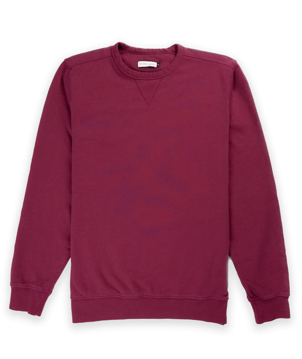 POP Trading Company Logo Crewneck Sweat - Raspberry/White