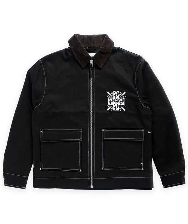 POP Trading Company Full Zip Jacket - Black
