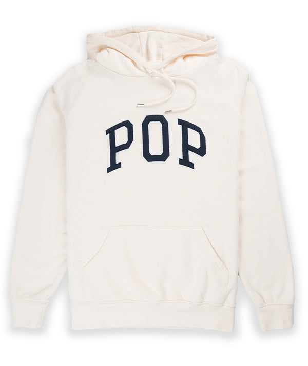 POP Trading Company Arch Hooded Sweat - Off White