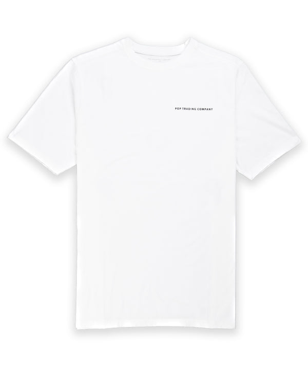 POP Trading Company Logo T-Shirt - White/Black