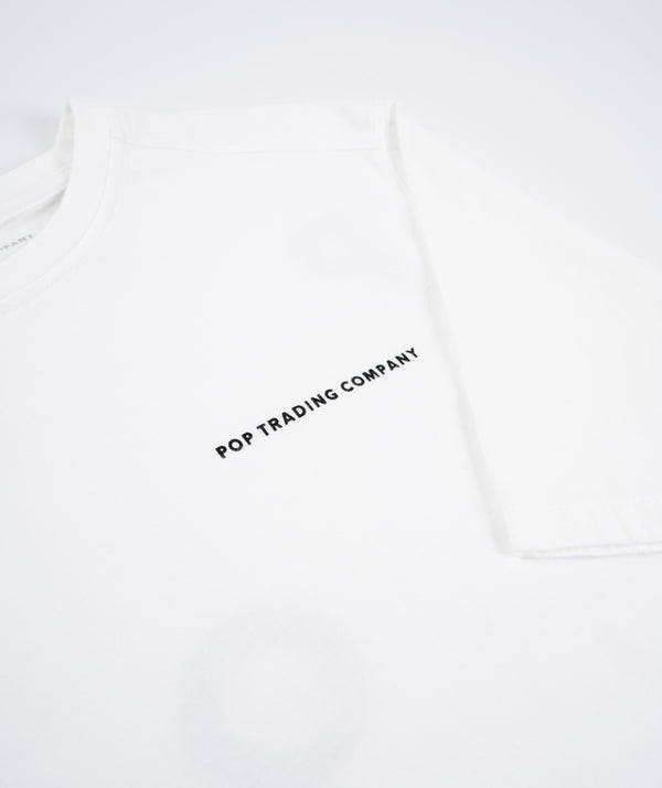 POP Trading Company Logo T-Shirt - White/Black