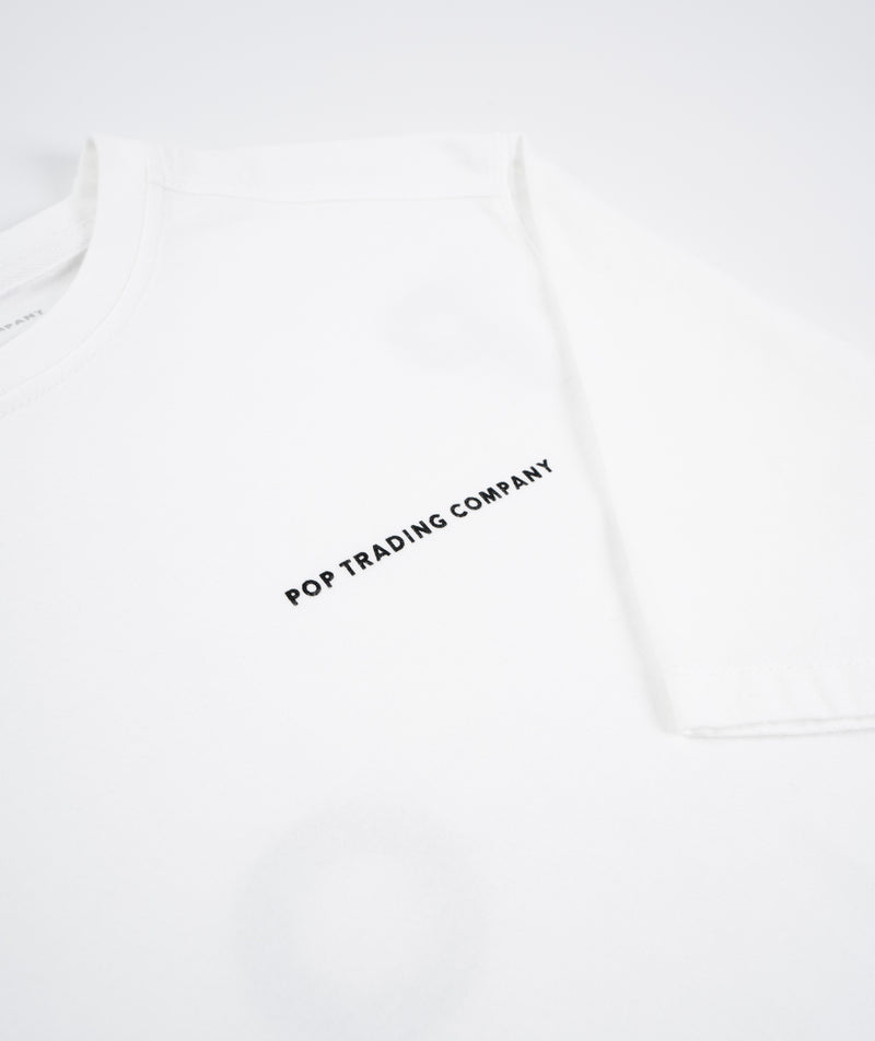 POP Trading Company Logo T-Shirt - White/Black