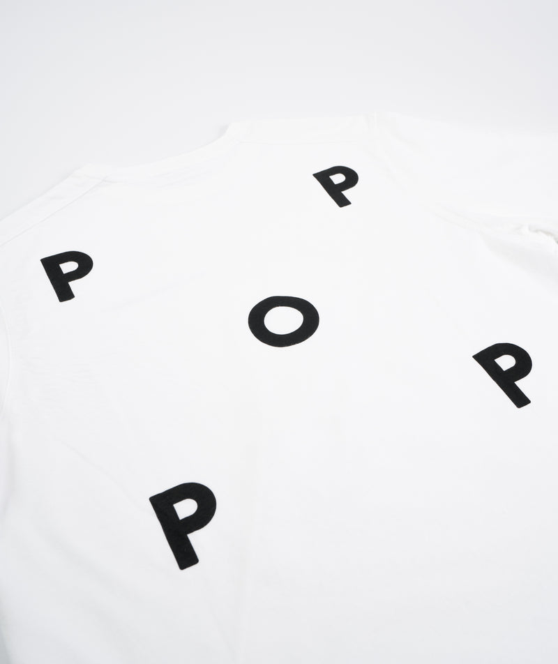 POP Trading Company Logo T-Shirt - White/Black