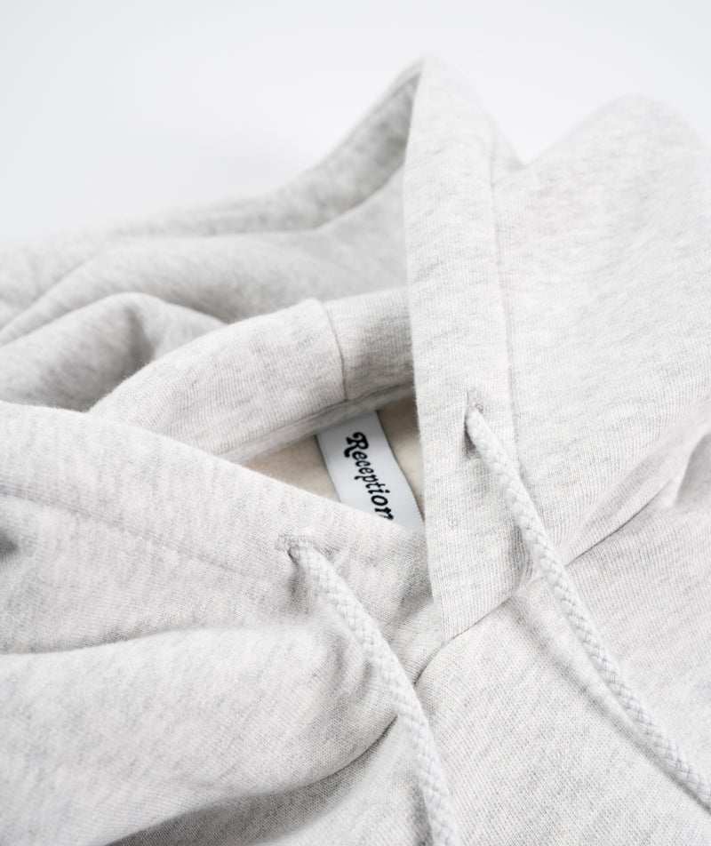 Reception Hooded Sweat Icon B - Athletic Grey