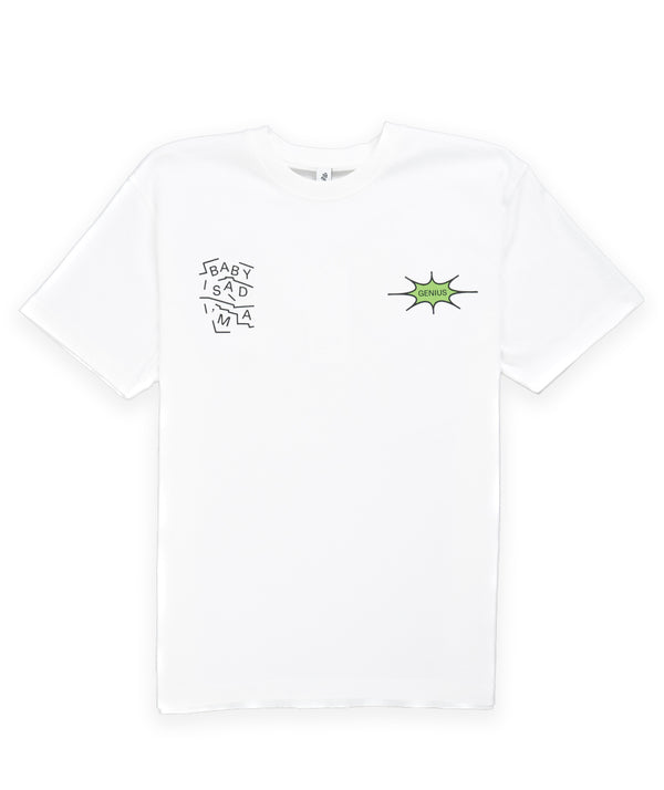 Reception Genius Short Sleeve Tee  - White