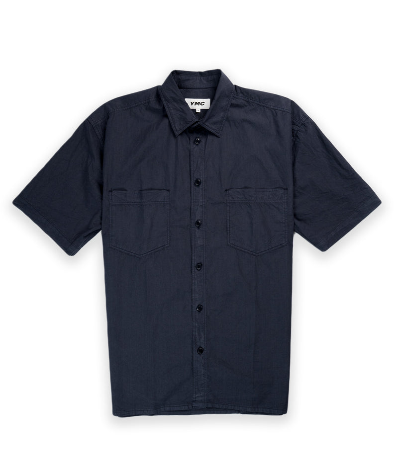 YMC Mitchum Short Sleeve Shirt - Navy